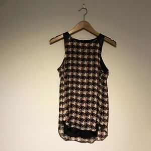 Rag and Bone Houndstooth Tank Top